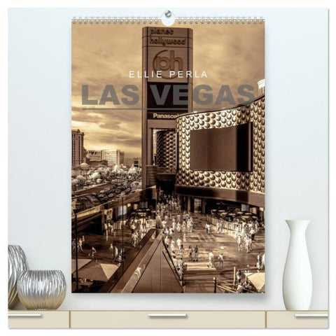 LAS VEGAS (hochwertiger Premium Wandkalender 2026 DIN A2 hoch), Kunstdruck in Hochglanz