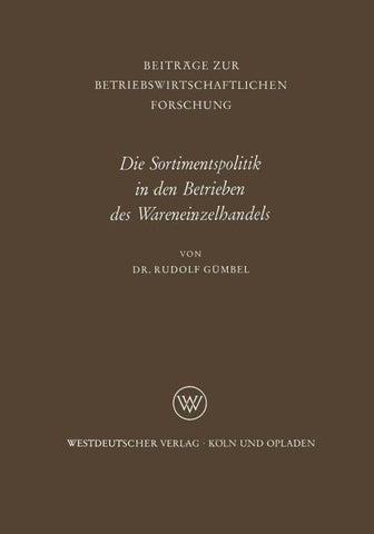 Die Sortimentspolitik in den Betrieben des Wareneinzelhandels