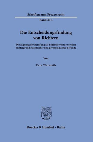 Die Entscheidungsfindung von Richtern