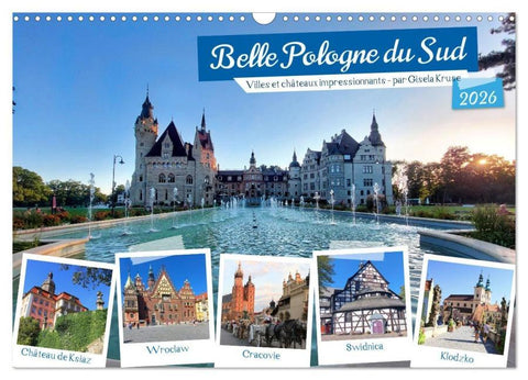 Belle Pologne du Sud (Calendrier mural 2026 DIN A3 vertical), CALVENDO calendrier mensuel