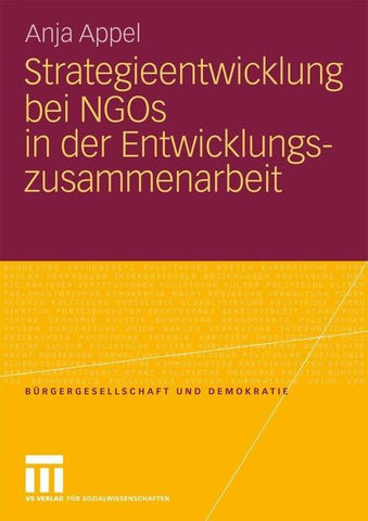 Strategieentwicklung bei NGOs in der Entwicklungszusammenarbeit