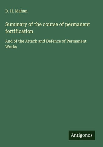 Summary of the course of permanent fortification