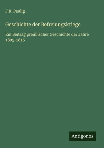 Geschichte der Befreiungskriege