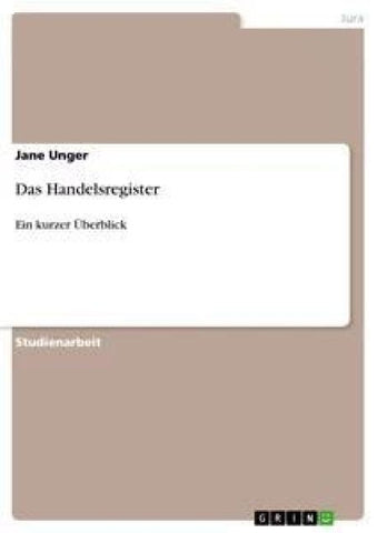 Das Handelsregister