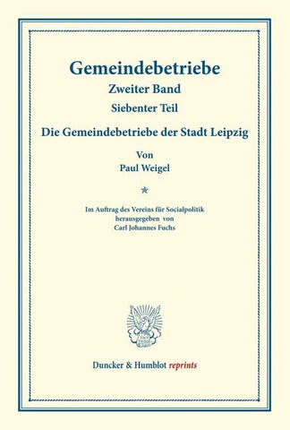 Die Gemeindebetriebe der Stadt Leipzig.