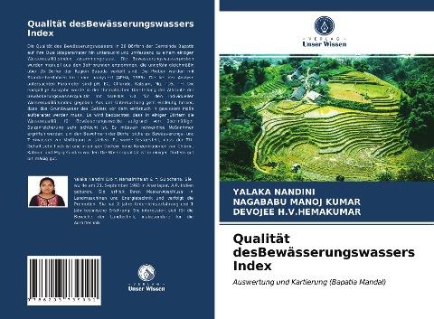 Qualität desBewässerungswassers Index