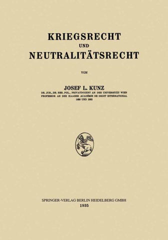 Kriegsrecht und Neutralitätsrecht