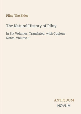The Natural History of Pliny