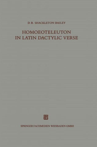 Homoeoteleuton in Latin dactylic verse