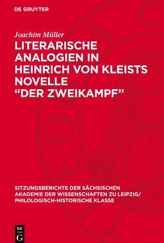 Literarische Analogien in Heinrich von Kleists Novelle „Der Zweikampf“