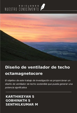 Diseño de ventilador de techo octamagnetocore
