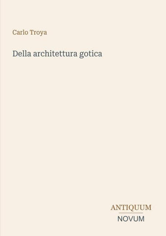 Della architettura gotica