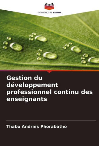 Gestion du développement professionnel continu des enseignants