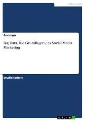Big Data. Die Grundlagen des Social Media Marketing