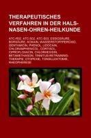 Therapeutisches Verfahren in der Hals-Nasen-Ohren-Heilkunde