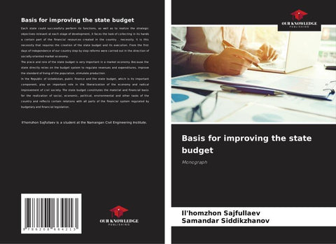 Basis for improving the state budget
