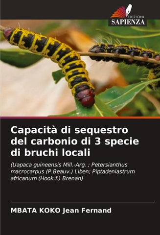 Capacità di sequestro del carbonio di 3 specie di bruchi locali