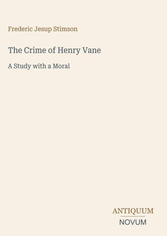 The Crime of Henry Vane