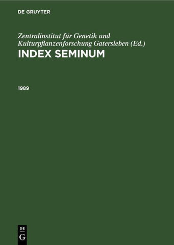 Index Seminum / 1989