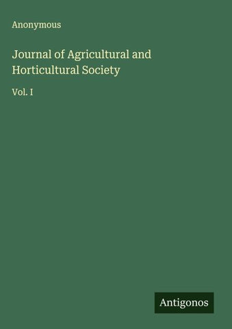 Journal of Agricultural and Horticultural Society