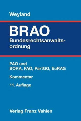 Bundesrechtsanwaltsordnung. BRAO