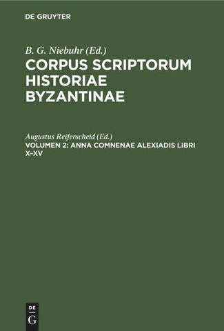 Anna Comnenae Alexiadis libri X–XV
