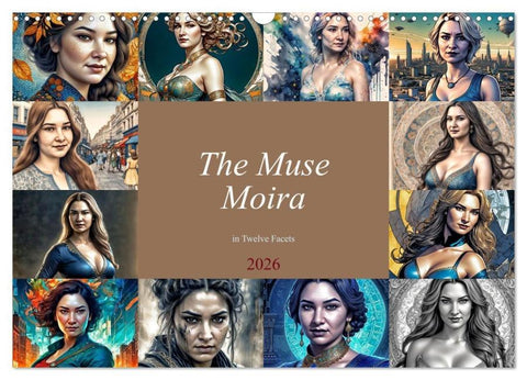 The Muse Moira in Twelve Facets (Wall Calendar 2026 DIN A3 landscape), CALVENDO 12 Month Wall Calendar