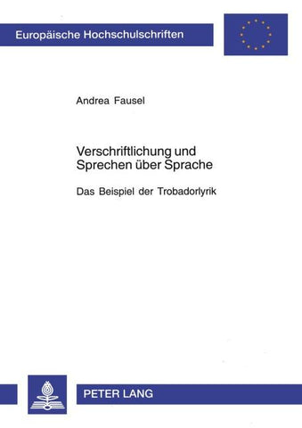 Verschriftlichung und Sprechen über Sprache