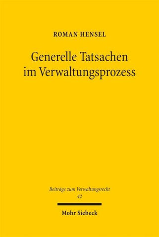 Generelle Tatsachen im Verwaltungsprozess