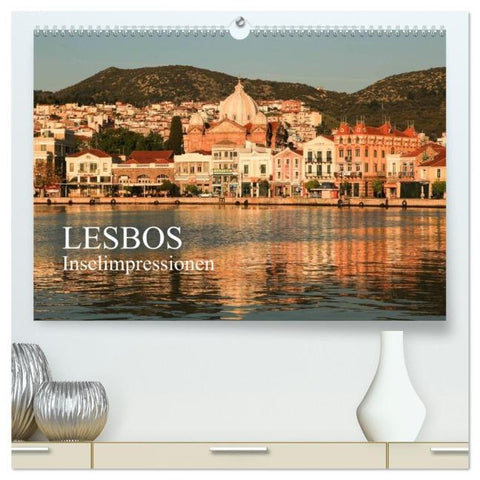 Lesbos - Inselimpressionen (hochwertiger Premium Wandkalender 2026 DIN A2 quer), Kunstdruck in Hochglanz