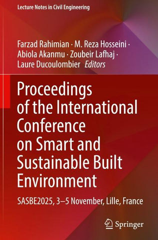 Proceedings of the International Conference on Smart and Sustainable Built Environment