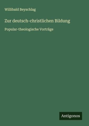 Zur deutsch-christlichen Bildung