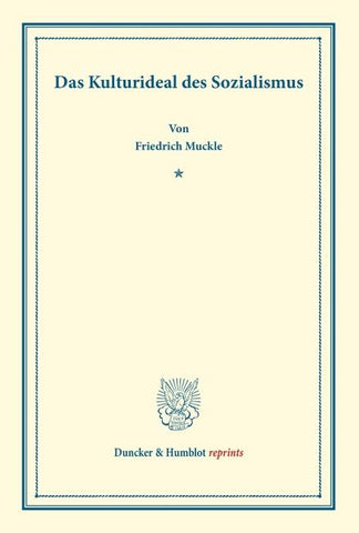 Das Kulturideal des Sozialismus.