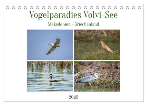 Vogelparadies Volvi-See (Tischkalender 2026 DIN A5 quer), CALVENDO Monatskalender