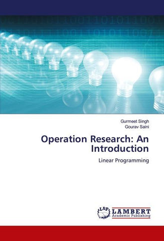 Operation Research: An Introduction