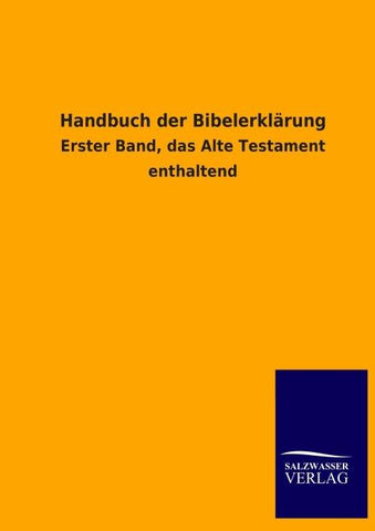 Handbuch der Bibelerklärung