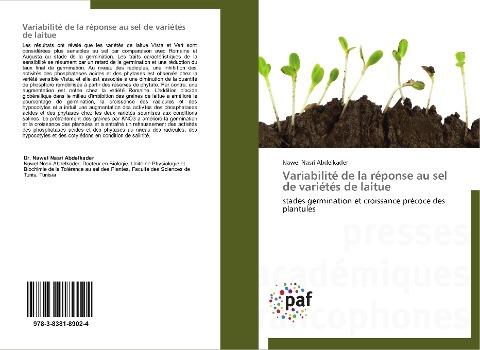Variabilité de la réponse au sel de variétés de laitue