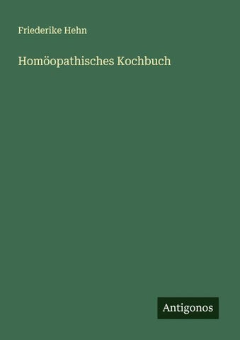 Homöopathisches Kochbuch