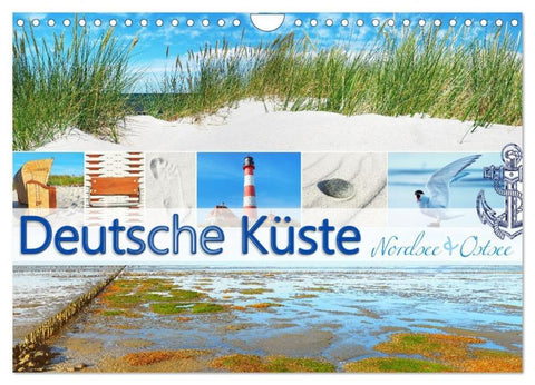 Deutsche Küste - Nordsee und Ostsee (Wandkalender 2026 DIN A4 quer), CALVENDO Monatskalender