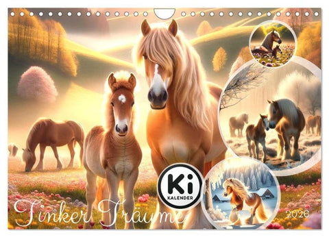 Tinker Träume - Ein Jahr auf zauberhaften Weiden (Wandkalender 2026 DIN A4 quer), CALVENDO Monatskalender