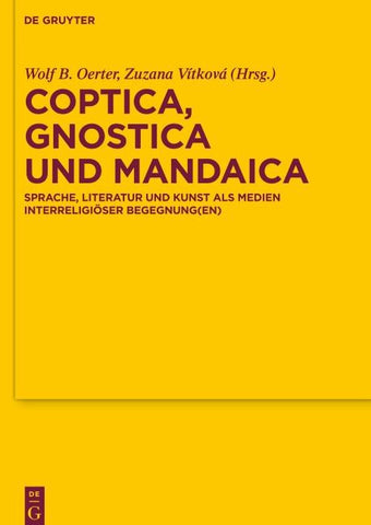 Coptica, Gnostica und Mandaica