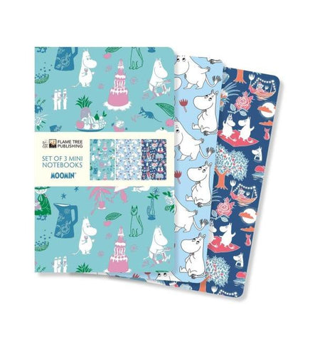 Dreier Set Mini-Notizbücher: Mumin Klassik