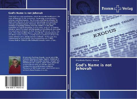 God's Name is not Jehovah