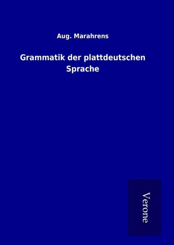 Grammatik der plattdeutschen Sprache