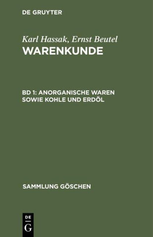 Anorganische Waren sowie Kohle und Erdöl