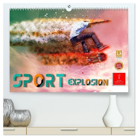 Sport Explosion (hochwertiger Premium Wandkalender 2026 DIN A2 quer), Kunstdruck in Hochglanz