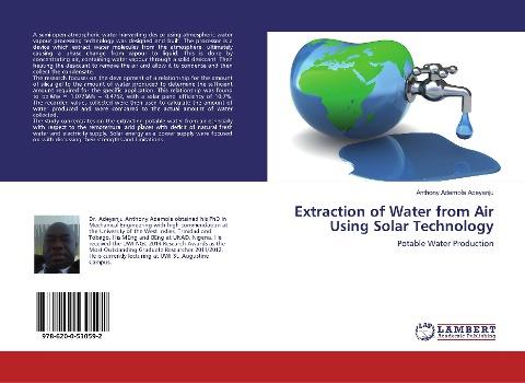 Extraction of Water from Air Using Solar Technology