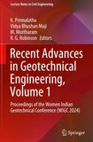 Recent Advances in Geotechnical Engineering, Volume 1