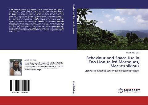 Behaviour and Space Use in  Zoo Lion-tailed Macaques, Macaca silenus