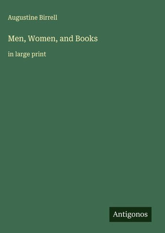 Men, Women, and Books